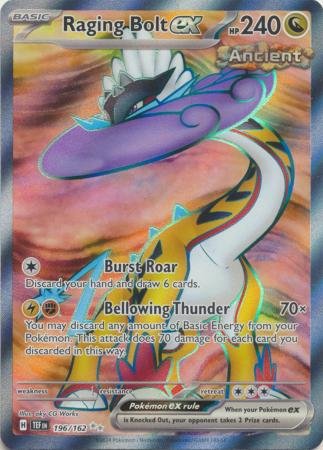196/162 - Raging Bolt ex - Full Art Secret Rare