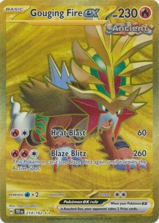 214/162 - Gouging Fire ex - Gold Secret Rare