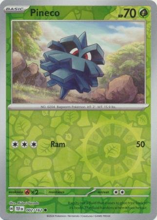 002/162 - Pineco - Common Reverse Holo