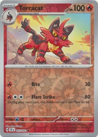 033/162 - Torracat - Common Reverse Holo
