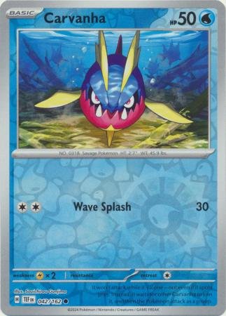 042/162 - Carvanha - Common Reverse Holo