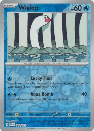 047/162 - Wiglett - Common Reverse Holo