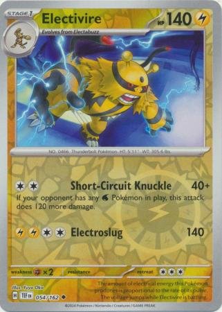 054/162 - Electivire - Uncommon Reverse Holo