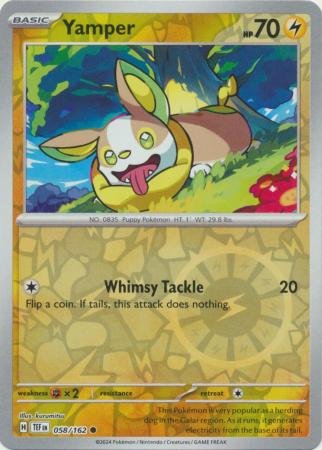 058/162 - Yamper - Common Reverse Holo