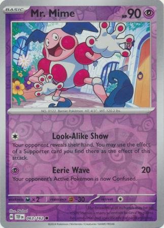 063/162 - Mr. Mime - Common Reverse Holo