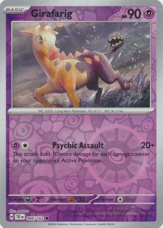 066/162 - Girafarig - Common Reverse Holo
