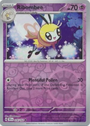 076/162 - Ribombee - Uncommon Reverse Holo