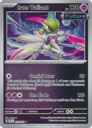 079/162 - Iron Valiant - Uncommon Reverse Holo