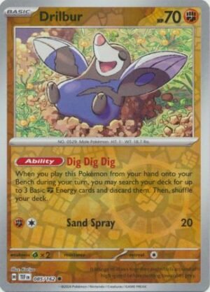 085/162 - Drilbur - Common Reverse Holo