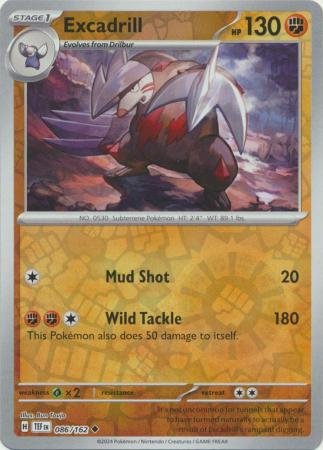 086/162 - Excadrill - Uncommon Reverse Holo