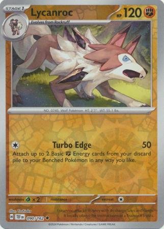 090/162 - Lycanroc - Uncommon Reverse Holo