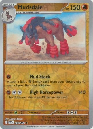 092/162 - Mudsdale - Uncommon Reverse Holo