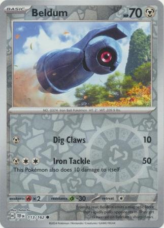 113/162 - Beldum - Common Reverse Holo