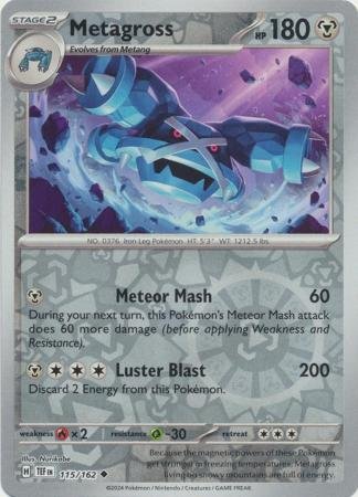 115/162 - Metagross - Uncommon Reverse Holo