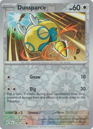 128/162 - Dunsparce - Common Reverse Holo