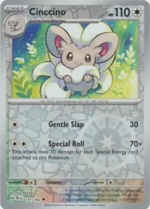 137/162 - Cinccino - Uncommon Reverse Holo