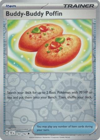 144/162 - Buddy-Buddy Poffin- Uncommon Reverse Holo