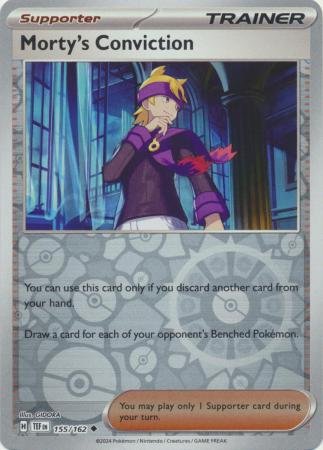 155/162 - Morty's Conviction - Uncommon Reverse Holo