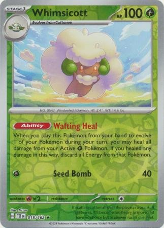 015/162 - Whimsicott - Holo Rare Reverse Holo