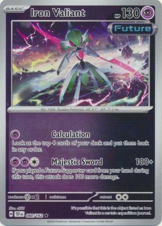 080/162 - Iron Valiant - Holo Rare Reverse Holo