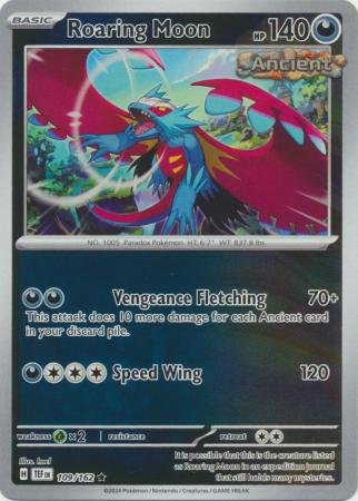 109/162 - Roaring Moon - Holo Rare Reverse Holo