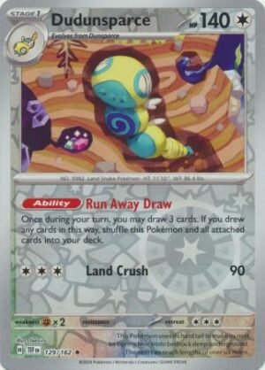 1804862.jpg 129/162 - Dudunsparce - Holo Rare Reverse Holo