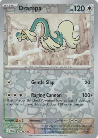 138/162 - Drampa - Holo Rare Reverse Holo