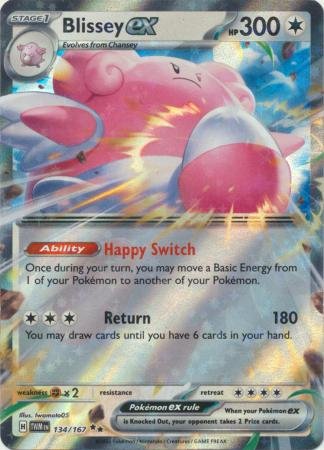 134/167 - Blissey ex - Ultra Rare