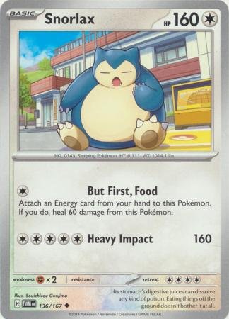 136/167 - Snorlax - Uncommon