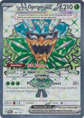 190/167 - Teal Mask Ogerpon ex - Full Art Secret Rare