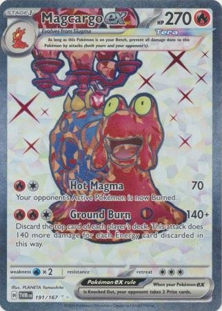 191/167 - Magcargo ex - Full Art Secret Rare