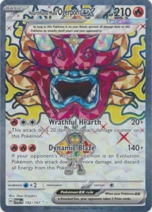 192/167 - Hearthflame Mask Ogerpon ex - Full Art Secret Rare
