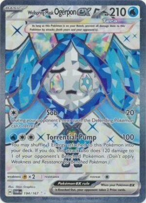 194/167 - Wellspring Mask Ogerpon ex - Full Art Secret Rare