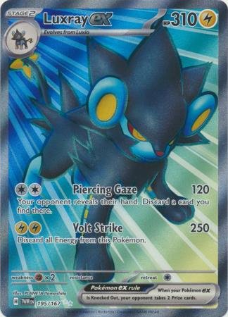 195/167 - Luxray ex - Full Art Secret Rare