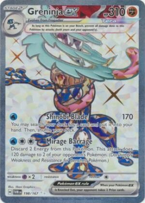 198/167 - Greninja ex - Full Art Secret Rare