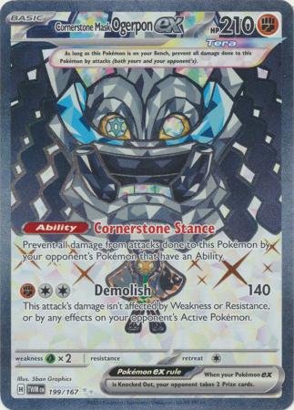 199/167 - Cornerstone Mask Ogerpon ex - Full Art Secret Rare