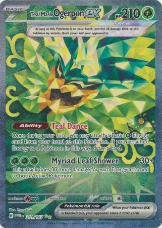 211/167 - Teal Mask Ogerpon ex - Special Illustration Rare