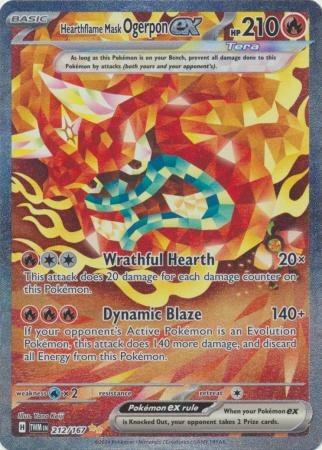 212/167 - Hearthflame Mask Ogerpon ex - Special Illustration Rare