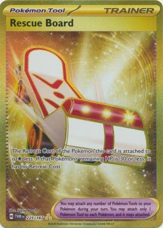 225/167 - Rescue Board - Gold Secret Rare