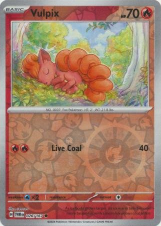 026/167 - Vulpix - Common Reverse Holo