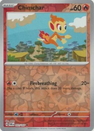031/167 - Chimchar - Common Reverse Holo