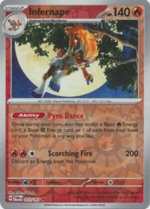 033/167 - Infernape - Holo Rare Reverse Holo
