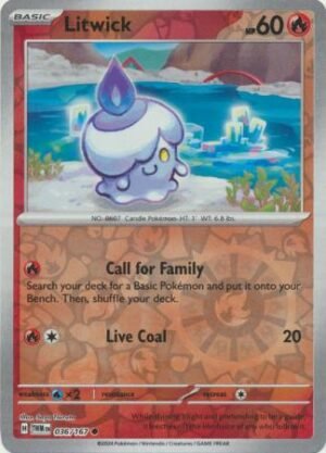 036/167 - Litwick - Common Reverse Holo
