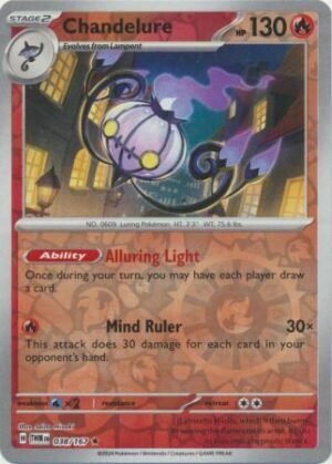 038/167 - Chandelure - Holo Rare Reverse Holo