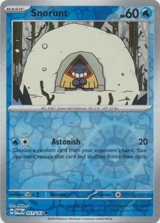 051/167 - Snorunt - Common Reverse Holo
