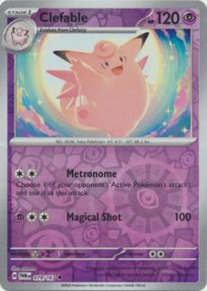 079/167 - Clefable - Uncommon Reverse Holo