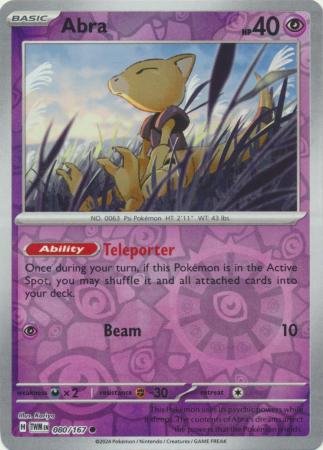 080/167 - Abra - Common Reverse Holo