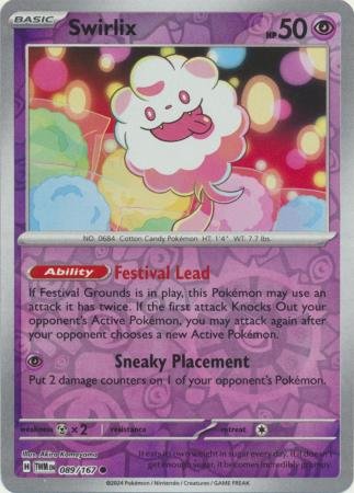 089/167 - Swirlix - Common Reverse Holo