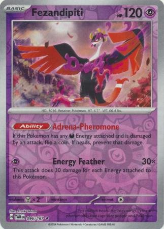 096/167 - Fezandipiti - Holo Rare Reverse Holo