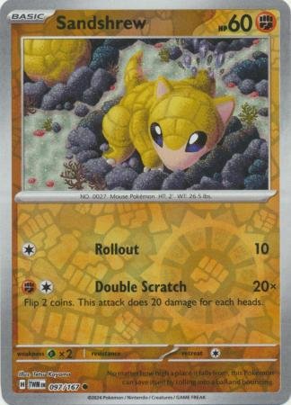1807694.jpg 097/167 - Sandshrew - Common Reverse Holo